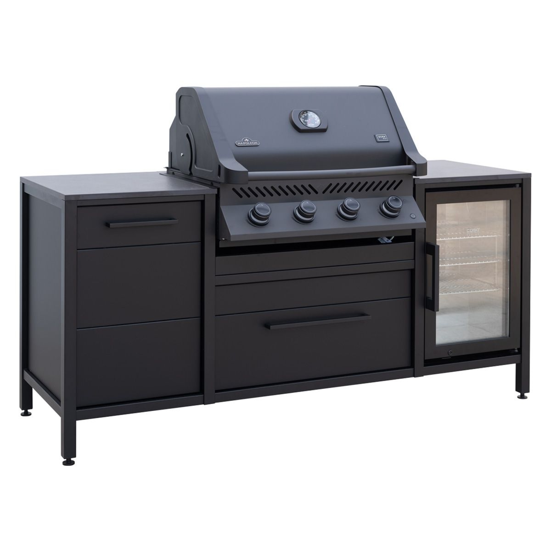 Burnout BBQ Block Schwarz